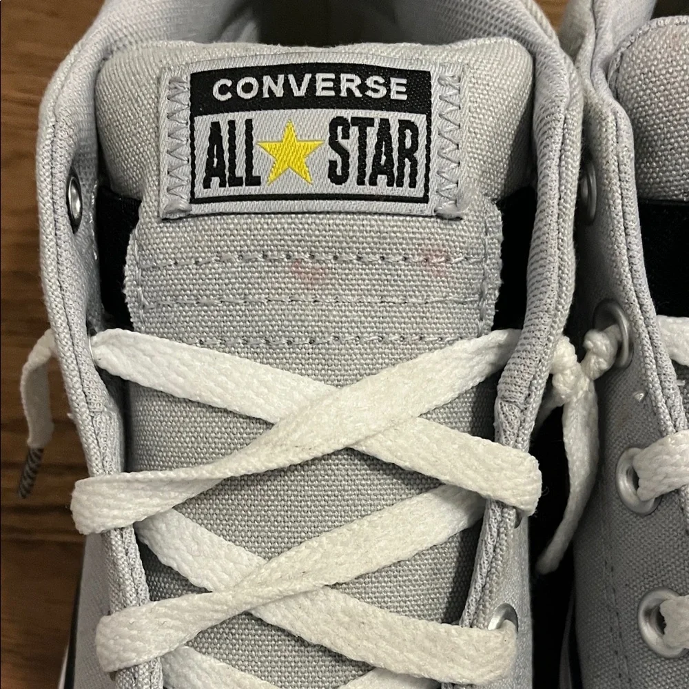 Converse Kids Light Gray High-Top Sneakers